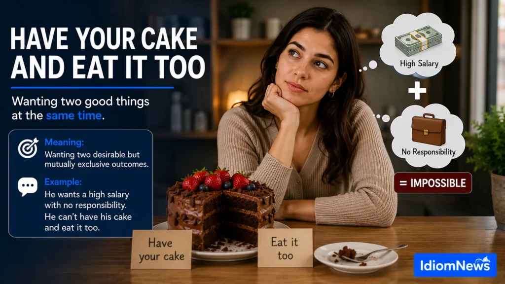 have your cake and eat it too idiom