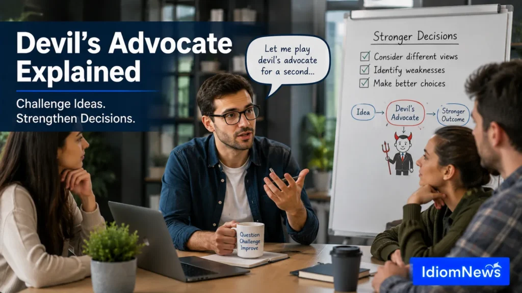 devil's advocate idiom meaning