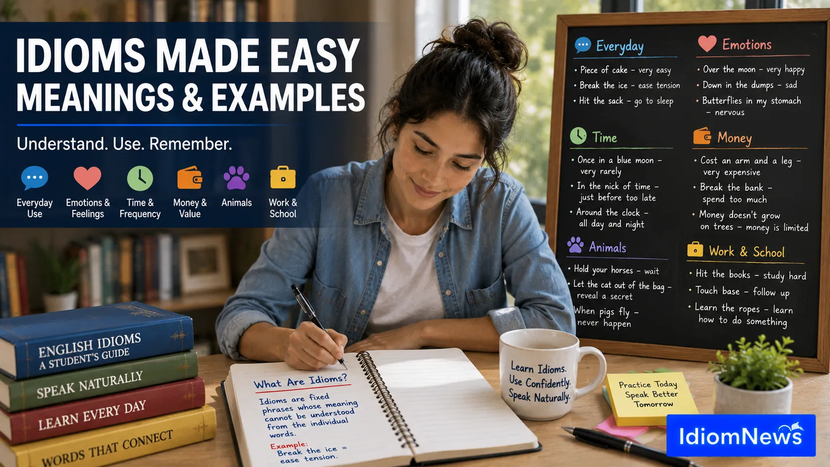 what are idioms and examples