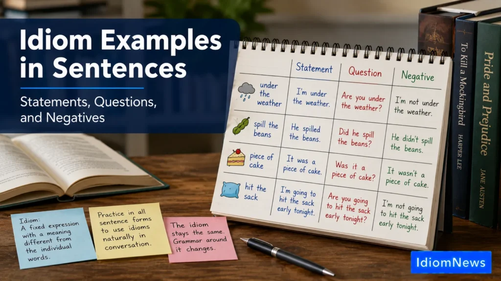 Idiom Examples in Sentences