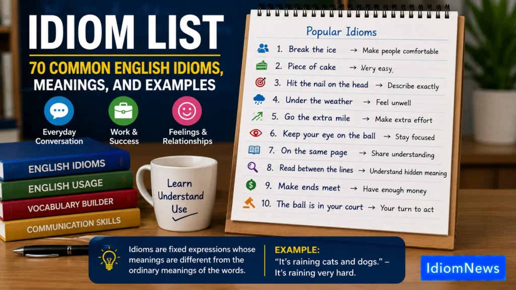 idiom list