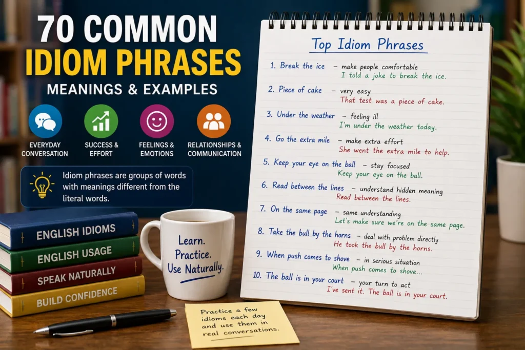 idiom phrases