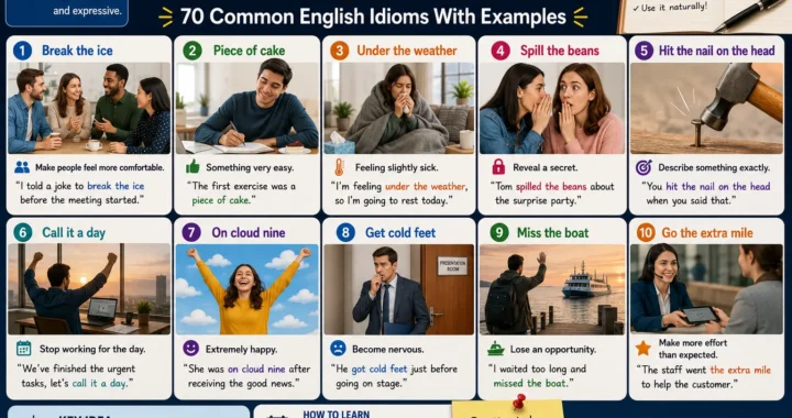 idioms sentences