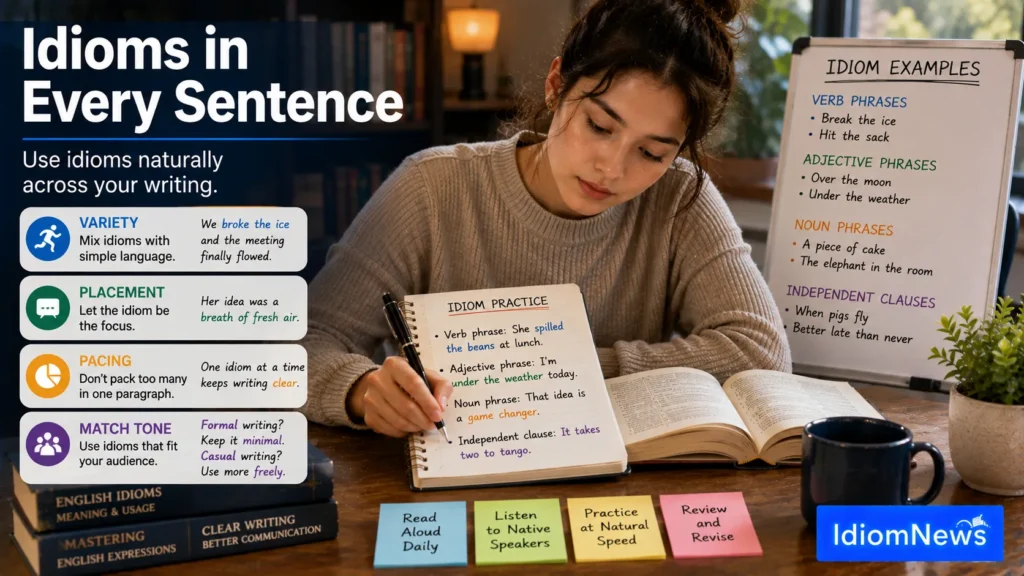 idioms and sentences