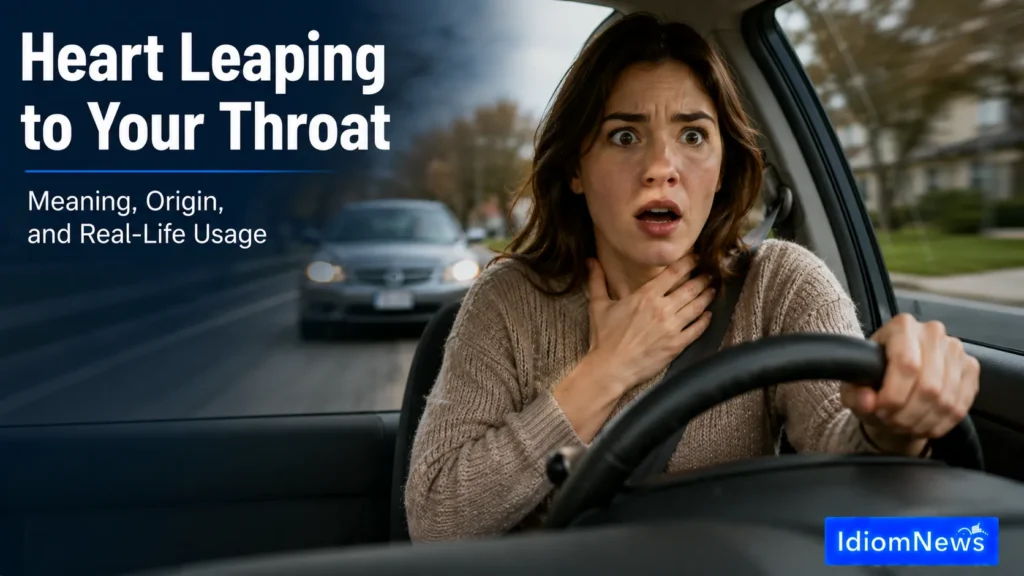 heart leaping to throat idiom